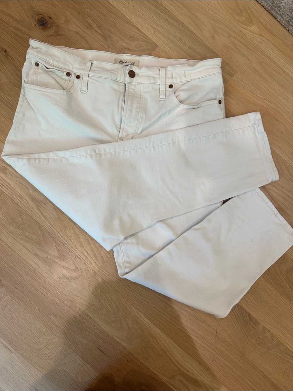 Madewell Women's Straight Leg Jeans — White